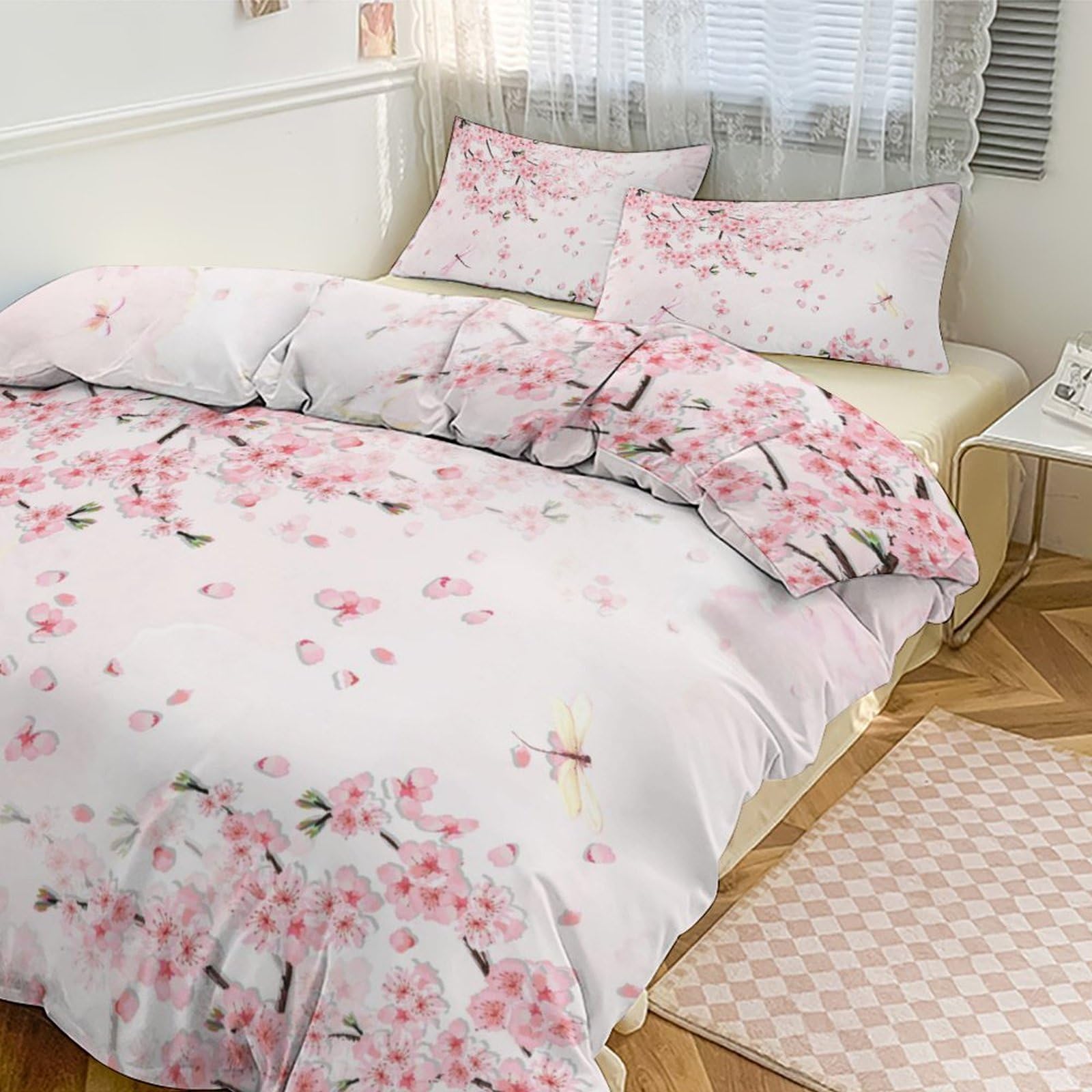 ピンク 花柄 純綿布団　セット ピンク 花柄 純綿布団 セット 布団・毛布